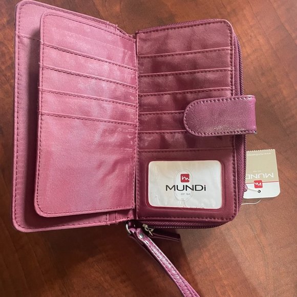Mundi Wallet Wristlet Plum Purple NWT - Picture 5 of 5